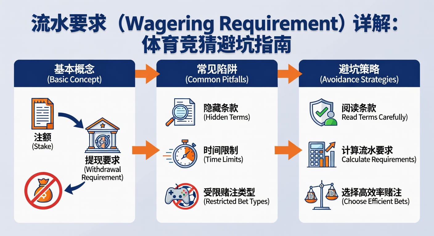 流水要求 wagering requirement 解析：体育玩家提现门槛